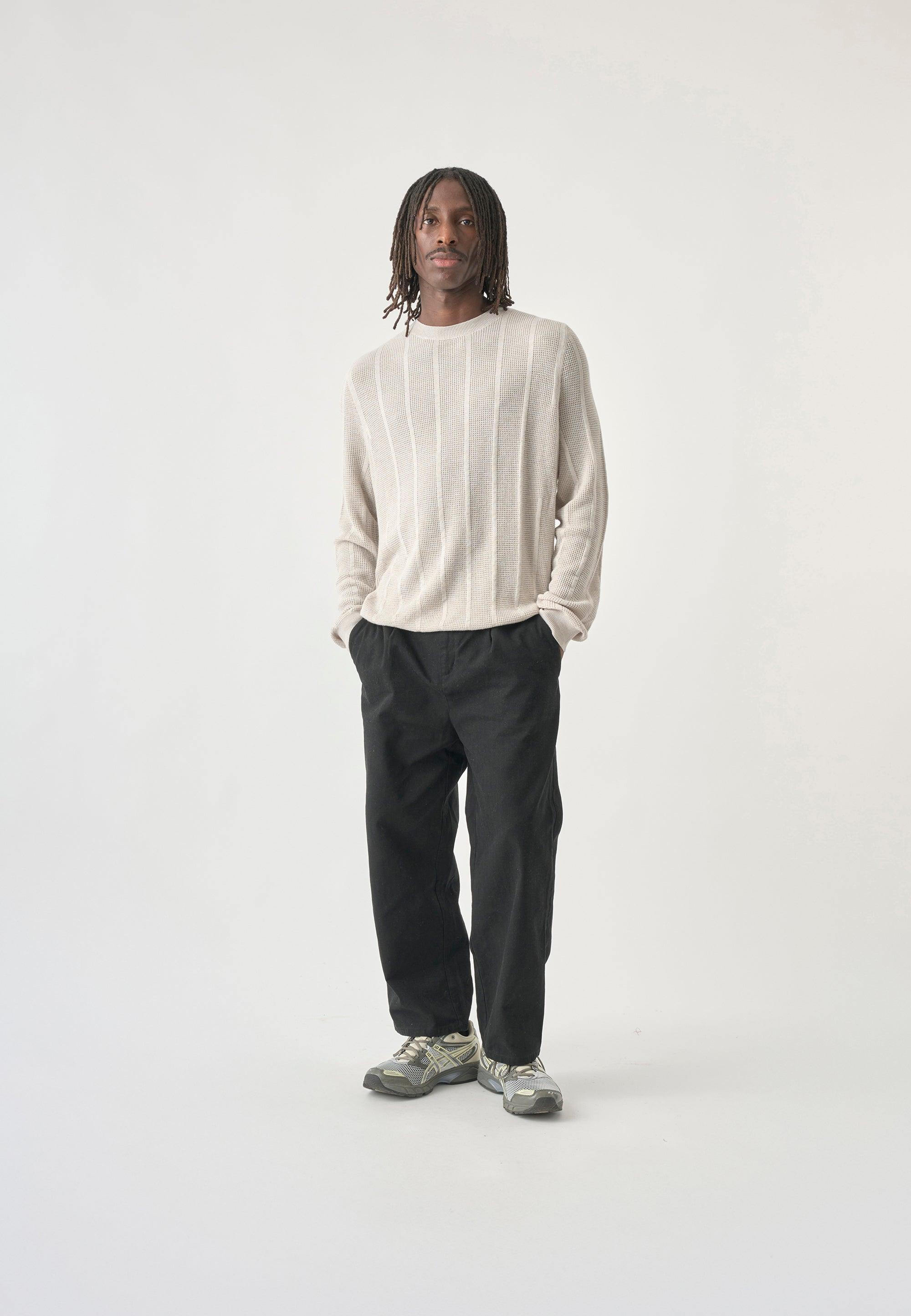 Cleptomanicx Parchment Chaser Sweater Herren creme